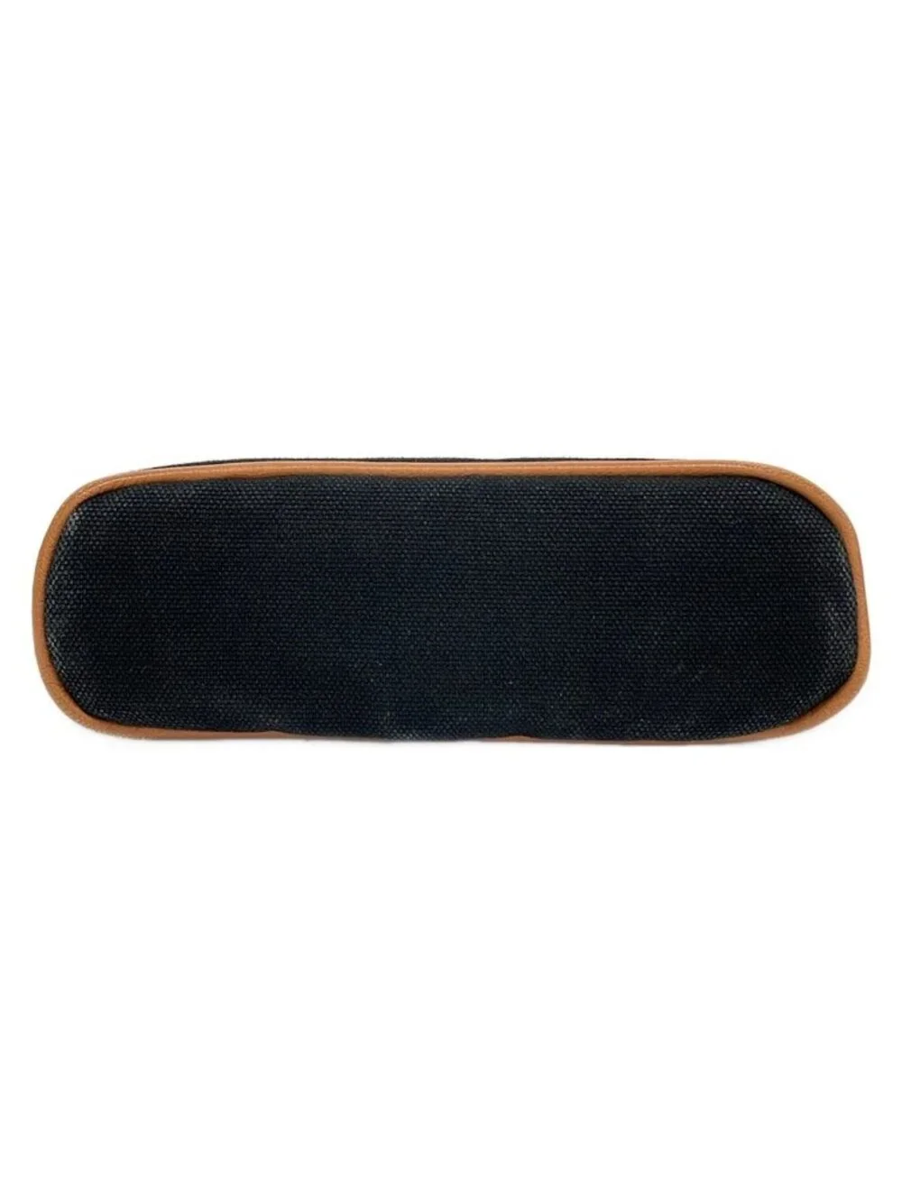 Hermes Pouch Black Brown Leather
